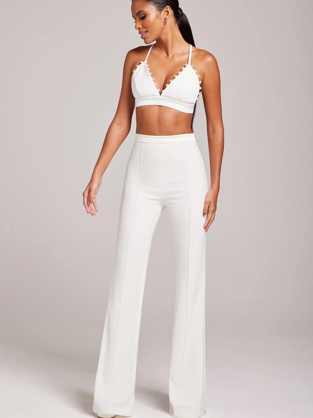 Nadine Merabi CHARLOTTE WHITE PANTS NWT